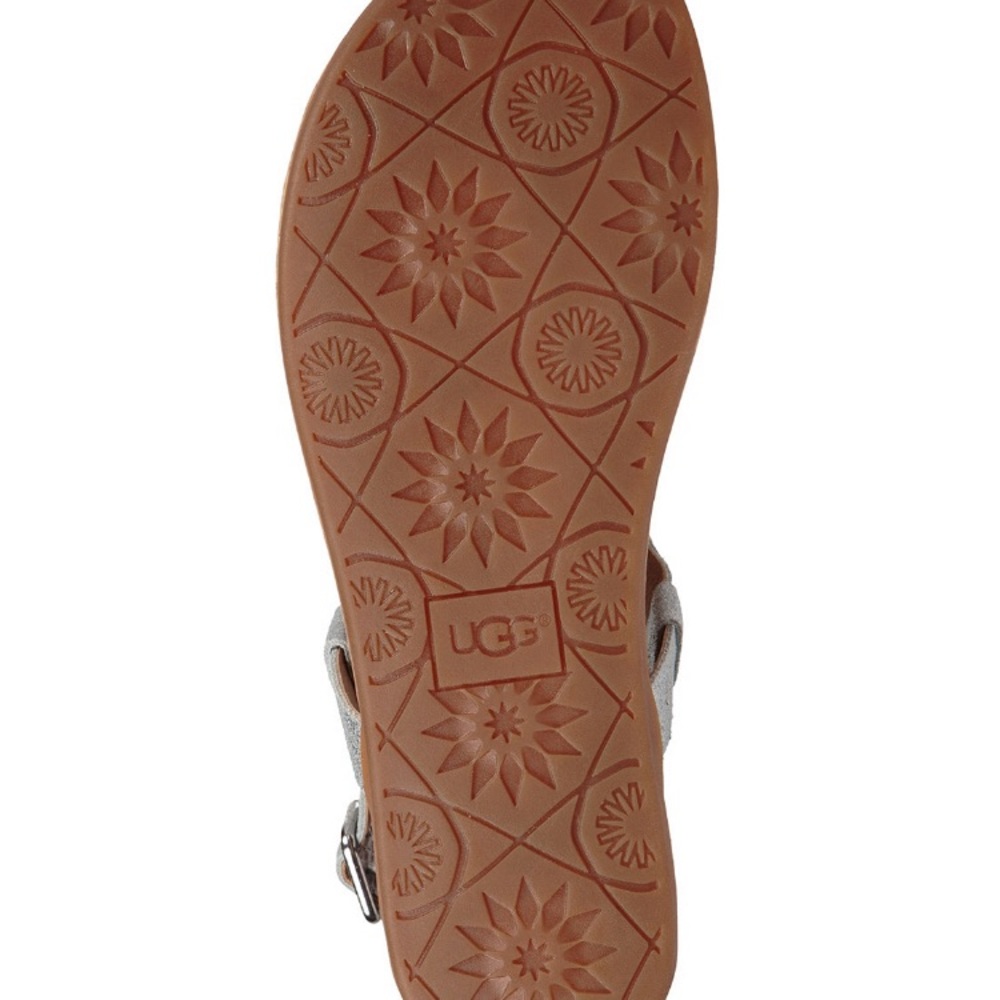 New!UGG Ayden Footbed logo slingback thong sandals - Picture 6 of 7